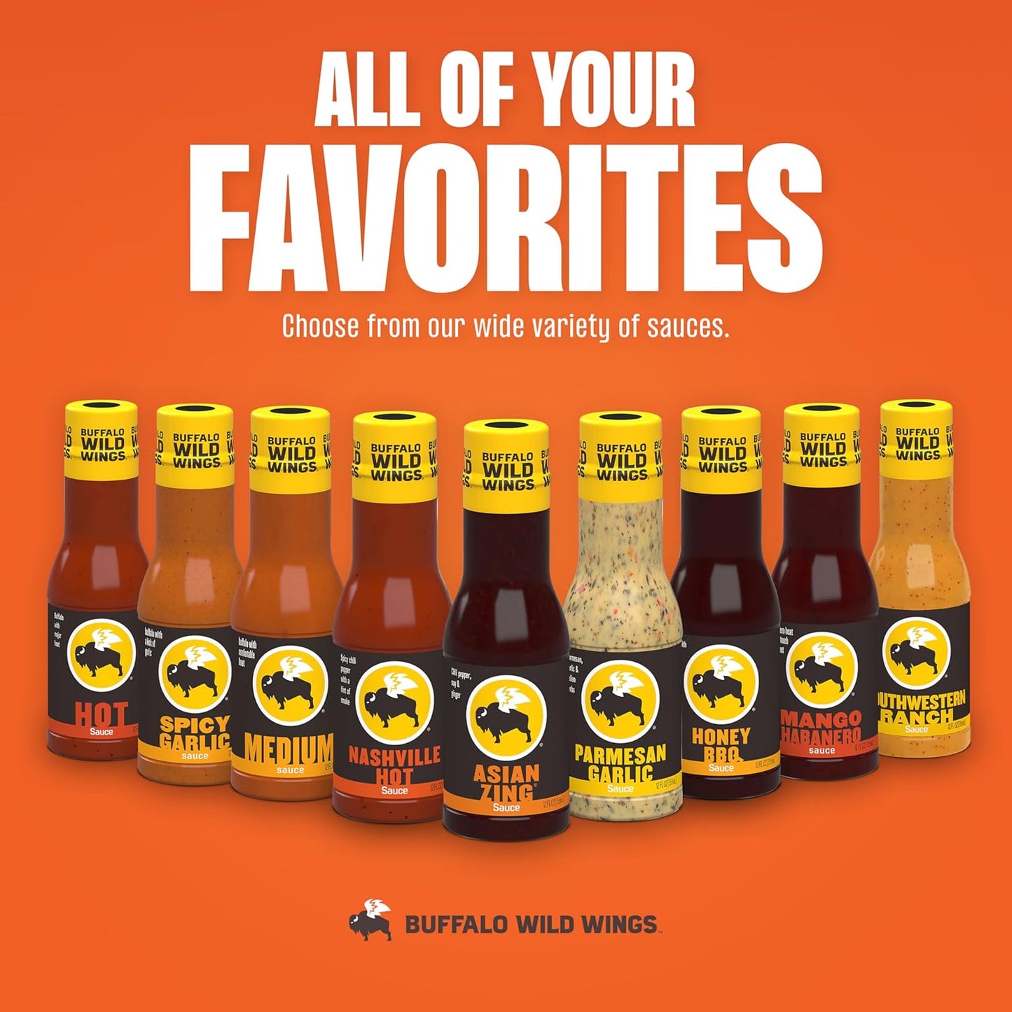 Buffalo Wild Wings Asian Zing Sauce, 12 fl. oz. – Sweet Chili Wing Sauce