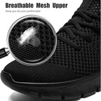 Men's Slip-On Lightweight Mesh Running & Walking Sneakers – Breathable & Non-Slip