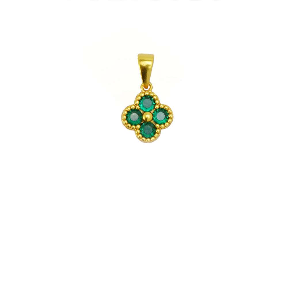 Lucky Four Leaf Clover Necklace | 24K Gold Plated Pendant & Adjustable Chain