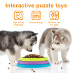 3-in-1 Slow Feeder Dog Bowl - Anti-Choke Puzzle Feeder with Lick Mat for Medium & Large Dogs