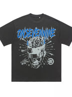 Men's Graphic Relaxed Fit T-Shirt – Oversized Streetwear Cotton Blend