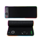3-In-1 Magnetic Wireless Charging RGB Gaming Mouse Pad Oversized Customized with 11 Static Colors & Polar Light Effect Mode