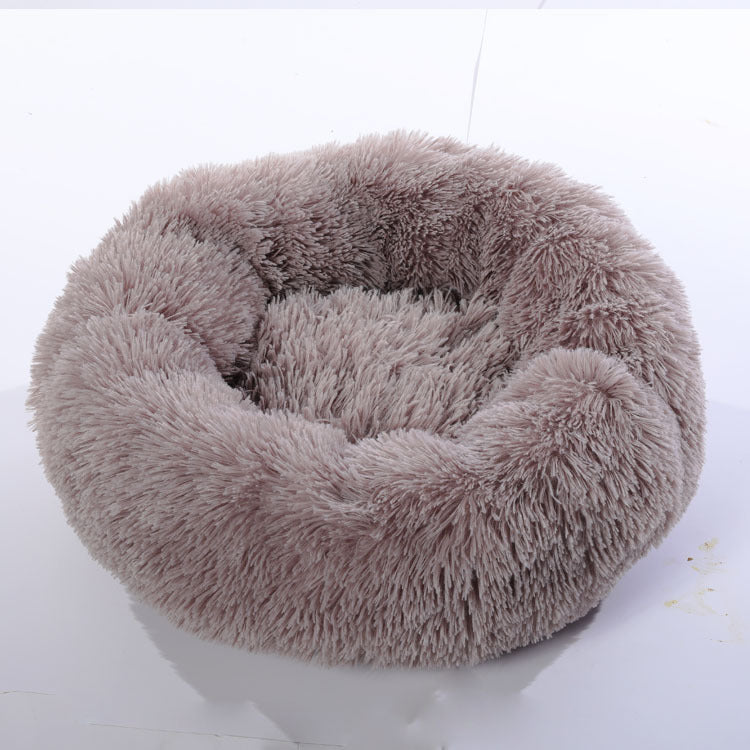 Calming Plush Pet Bed – Anxiety-Relief Nest for Dogs & Cats