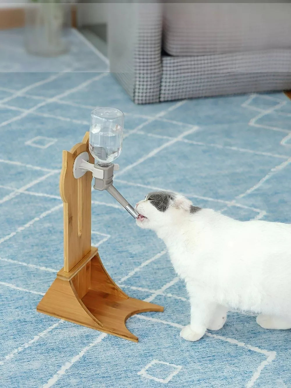 Wooden Pet Water Dispenser – Eco-Friendly No-Electric Hydration Station