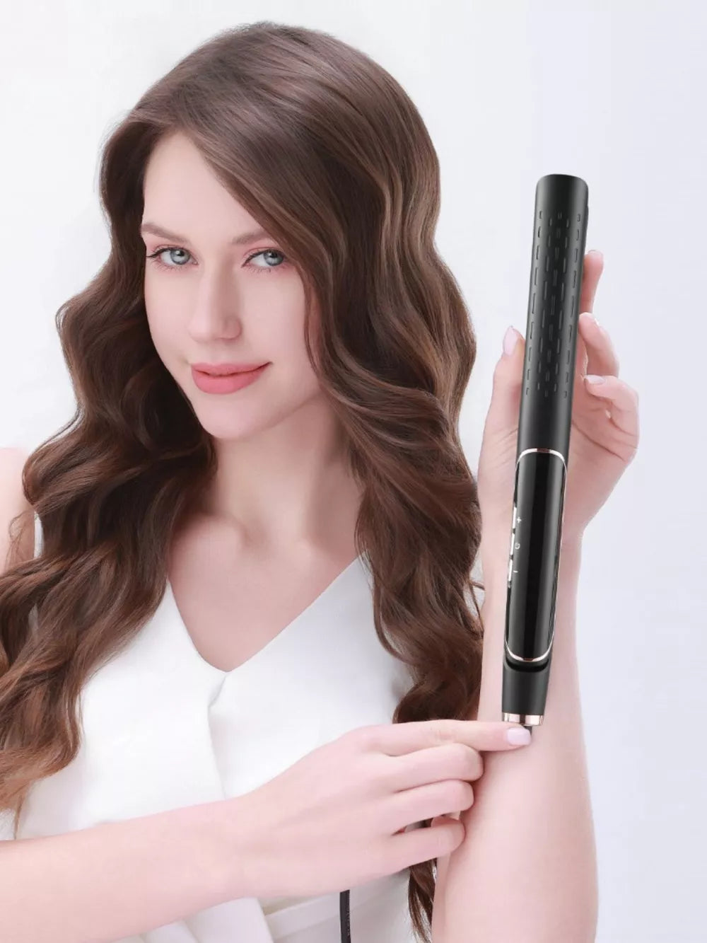 Electric Portable Hair Straightener – Sleek & Smooth Styling for Natural Hair, Wigs & Extensions