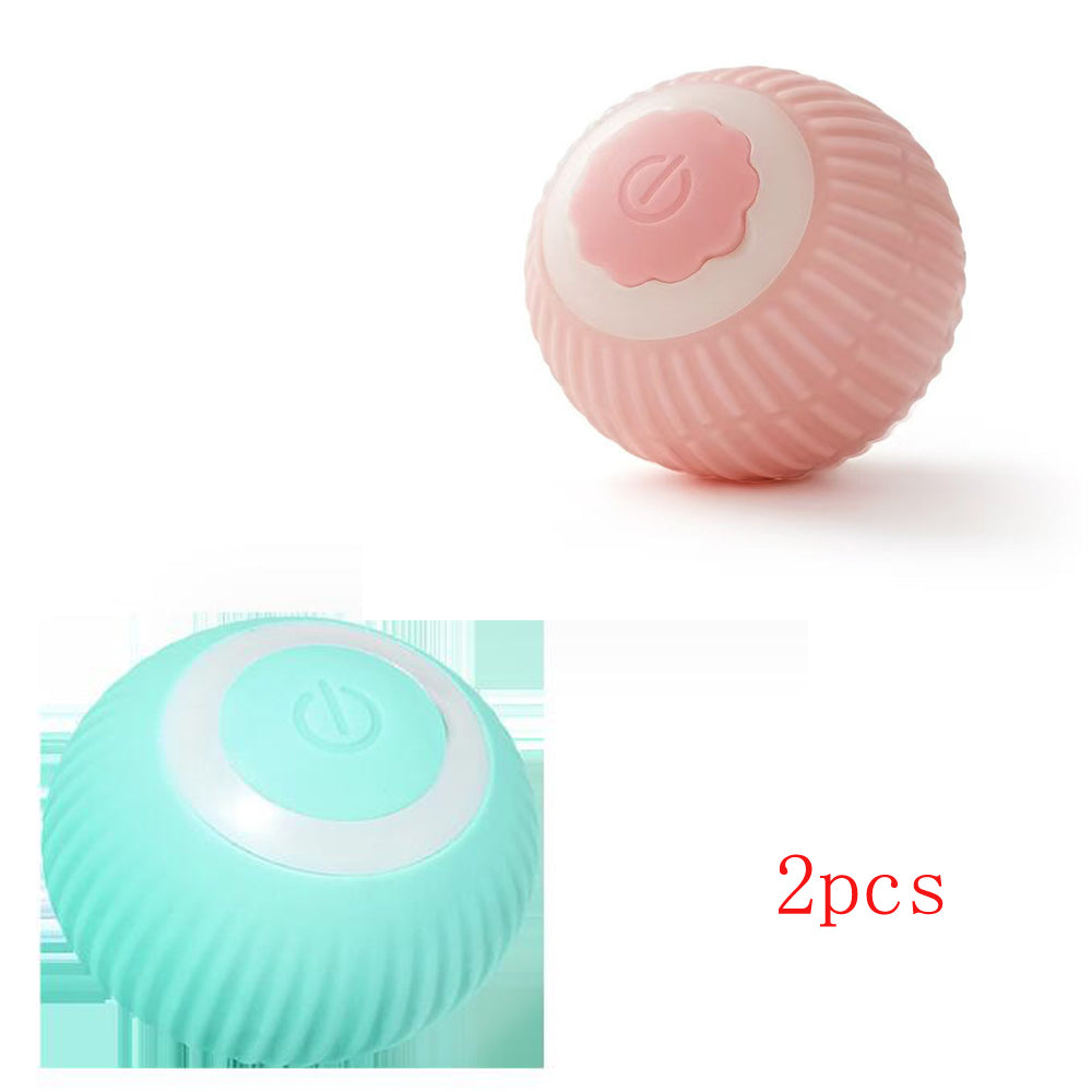 Interactive Self-Rolling Cat Ball Toy - Motion Activated with LED Lights