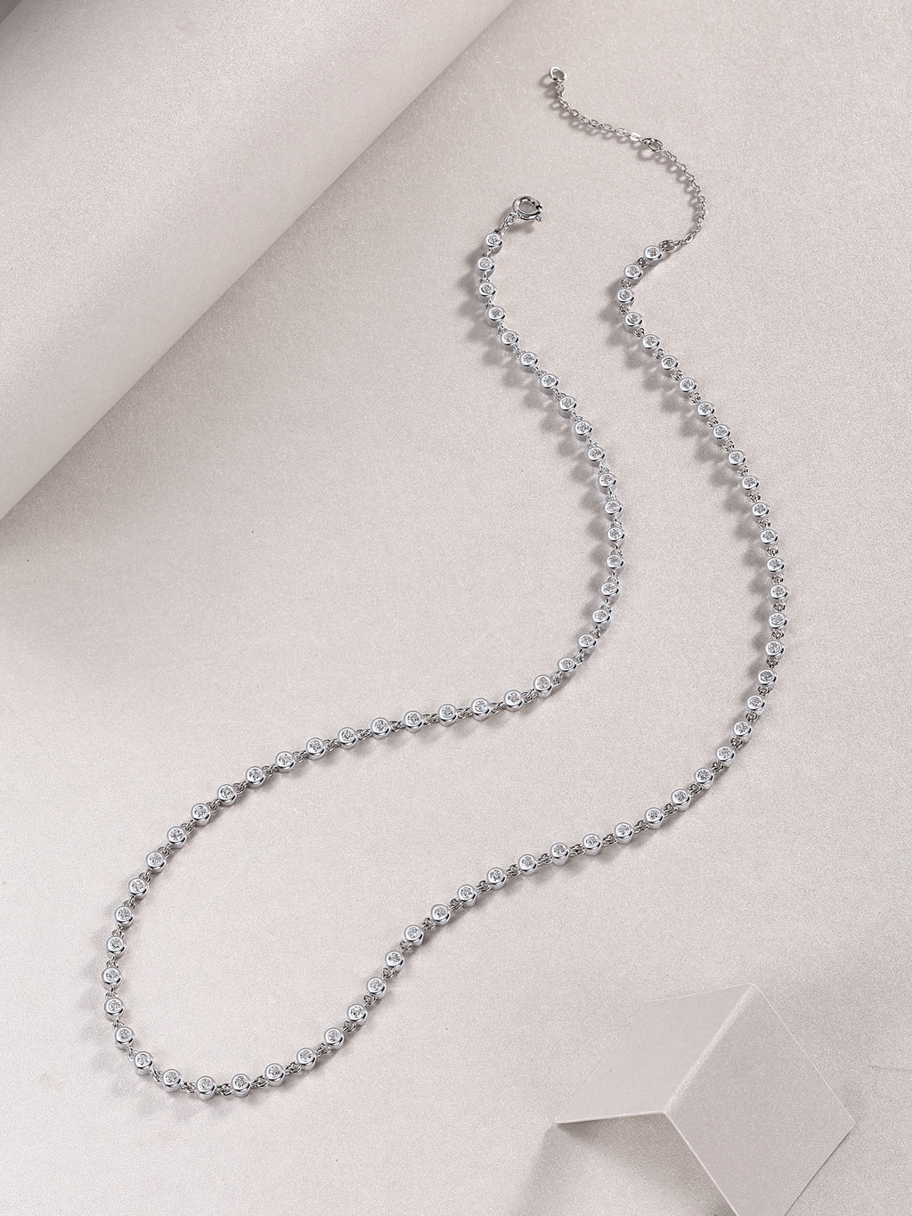 Heart-to-Heart Moissanite Pendant Necklace Set - S925 Sterling Silver