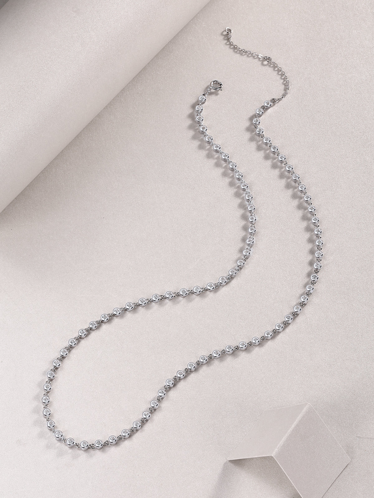 Heart-to-Heart Moissanite Pendant Necklace Set - S925 Sterling Silver
