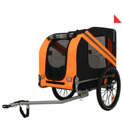 Large Dog Bike Trailer – 120 LB Capacity | All-Terrain Steel Frame Pet Carrier