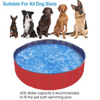 Extra Large Foldable Dog Pool 63" – Portable Swimming Pool for Dogs & Cats