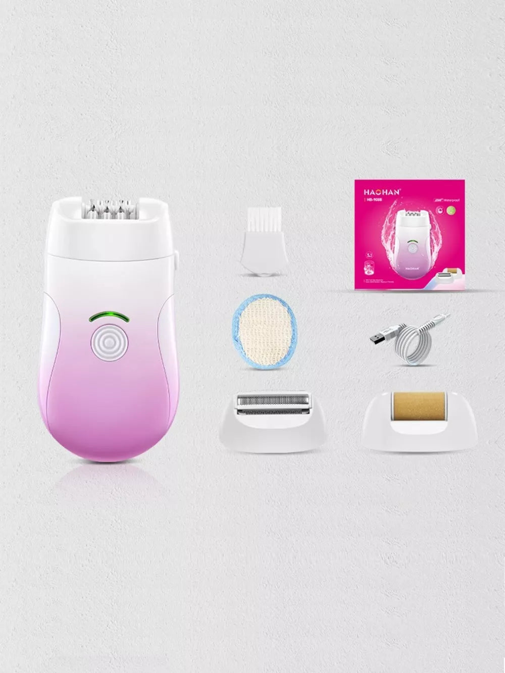 3-in-1 Portable Electric Hair Remover – Waterproof | Rechargeable | Travel-Ready