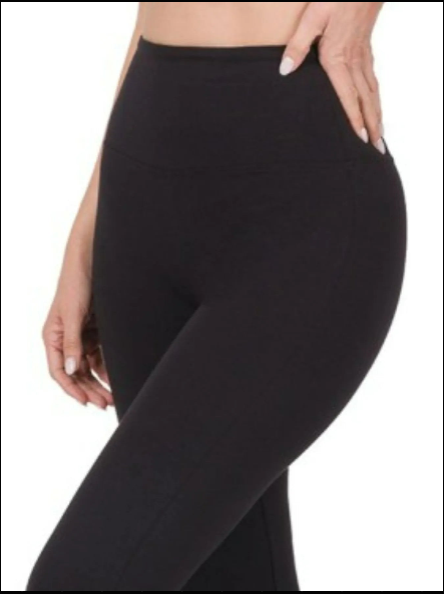 Zenana Wide Waistband Yoga Flare Pants – Stretchy Cotton Blend Activewear