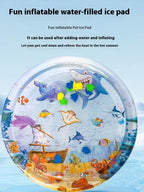 Inflatable Cooling Pet Water Bed & Ice Pad Mat for Dogs & Cats