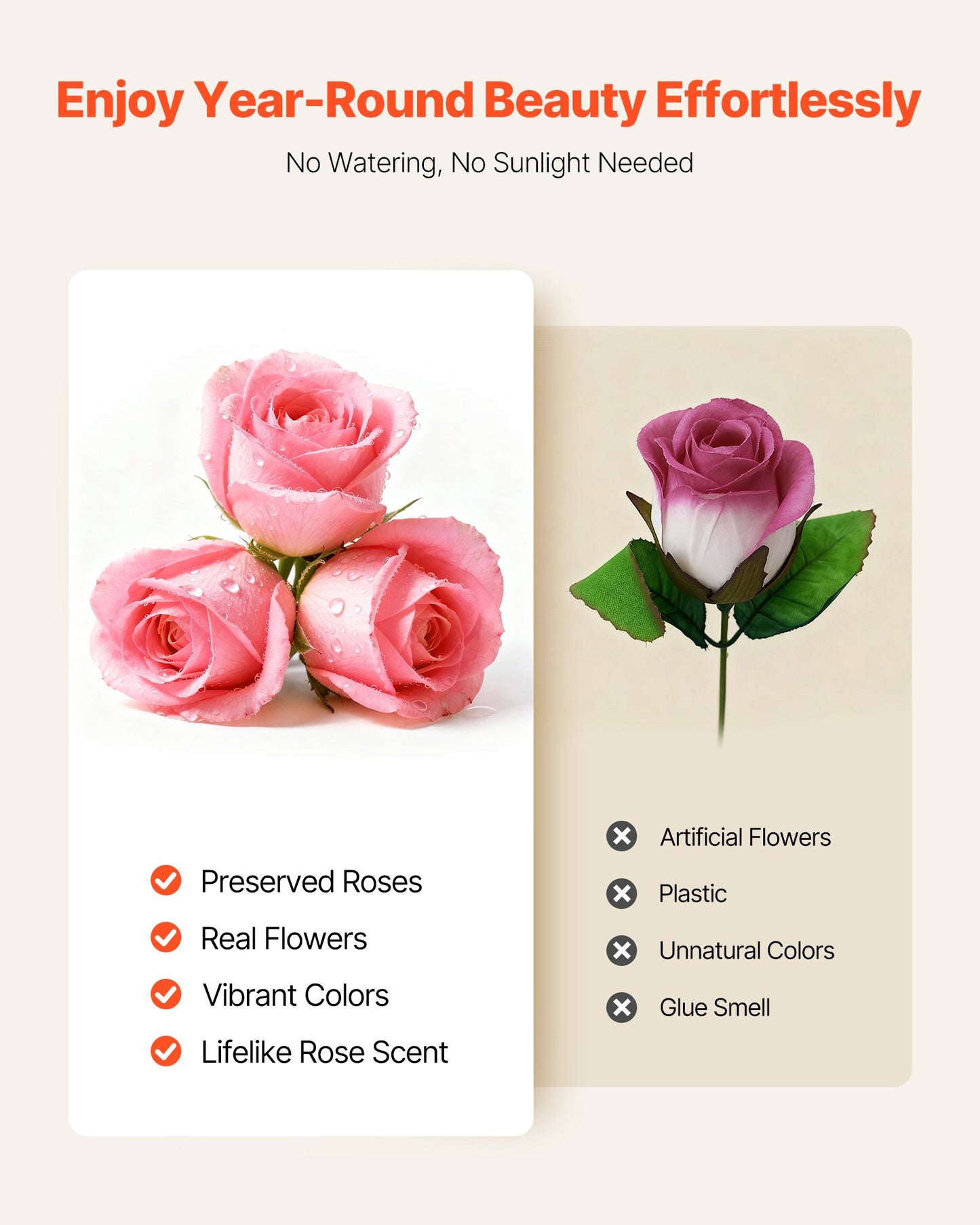 Preserved Roses Heart Box - 27 Real Forever Roses Gift for Women, Anniversary, Birthday & Valentine's Day