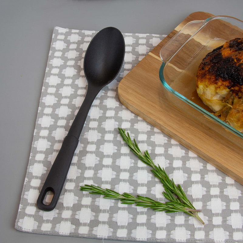 Mainstays 3-Piece Kitchen Utensil Set | Nylon Slotted Spatula, Slotted Spoon & Solid Spoon | Heat Resistant to 450°F