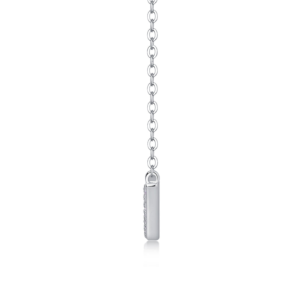 Moissanite Pendant Necklace | S925 Sterling Silver Platinum Plated