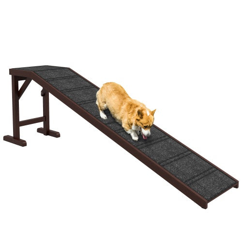 PawHut 74" Extra Long Dog Ramp for High Beds | Non-Slip, 120 lb Capacity, Flat Top Platform