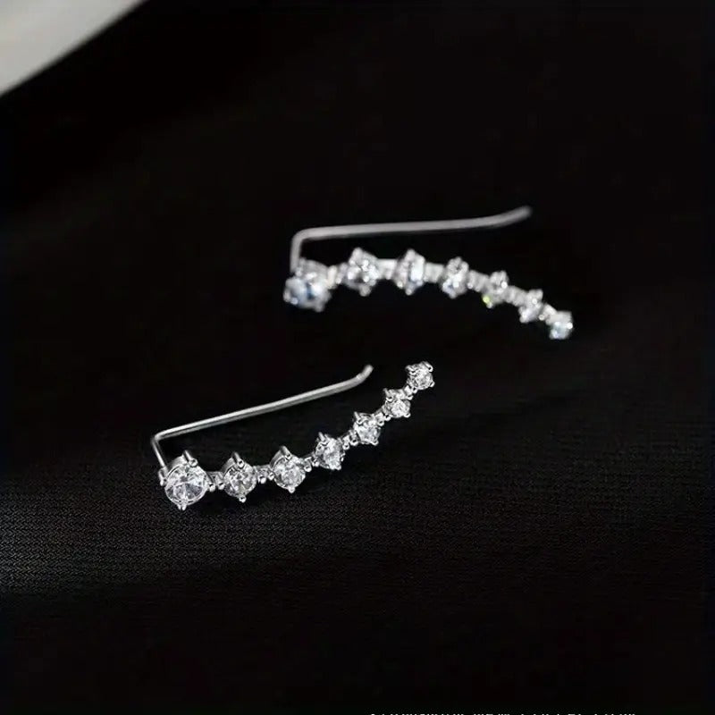Elegant Flowing Luster Drop Earrings - Lightweight Statement Jewelry for Women