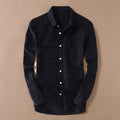 Men's Japanese Retro Linen Shirt – Breathable Cotton-Linen Blend, White & Black