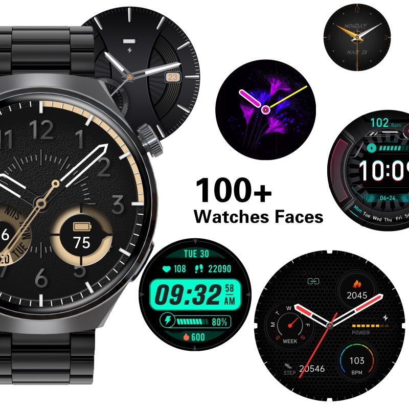 SENBONO V19 Smart Watch for Men – Bluetooth Call, Heart Rate Monitor, Waterproof Fitness Tracker