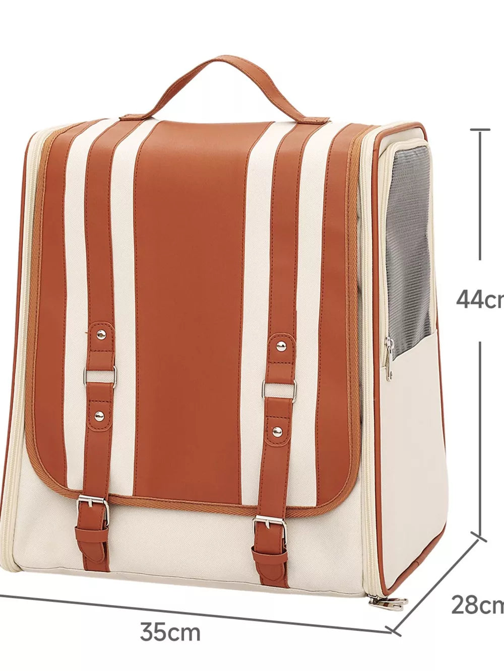 Breathable Pet Carrier Backpack – Hands-Free Travel Bag for Cats & Small Dogs