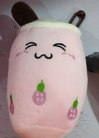 Boba Tea Plush Pillow - Cute Bubble Tea Stuffed Animal Cushion for Kids & Adults