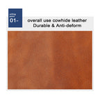Men's RFID Blocking Leather Wallet with Snap Closure - Slim Bifold Card Holder