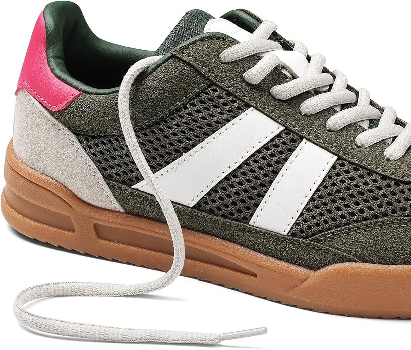 Women's Color-Block Fashion Sneakers | Breathable Slip-On Casual Shoes