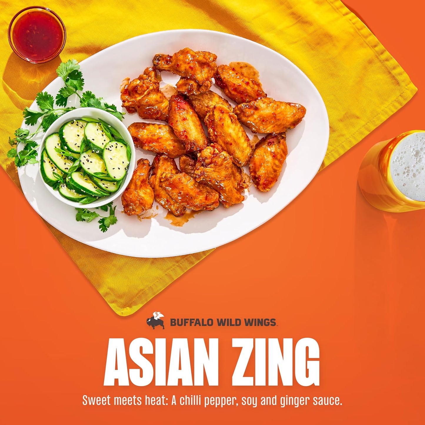 Buffalo Wild Wings Asian Zing Sauce, 12 fl. oz. – Sweet Chili Wing Sauce