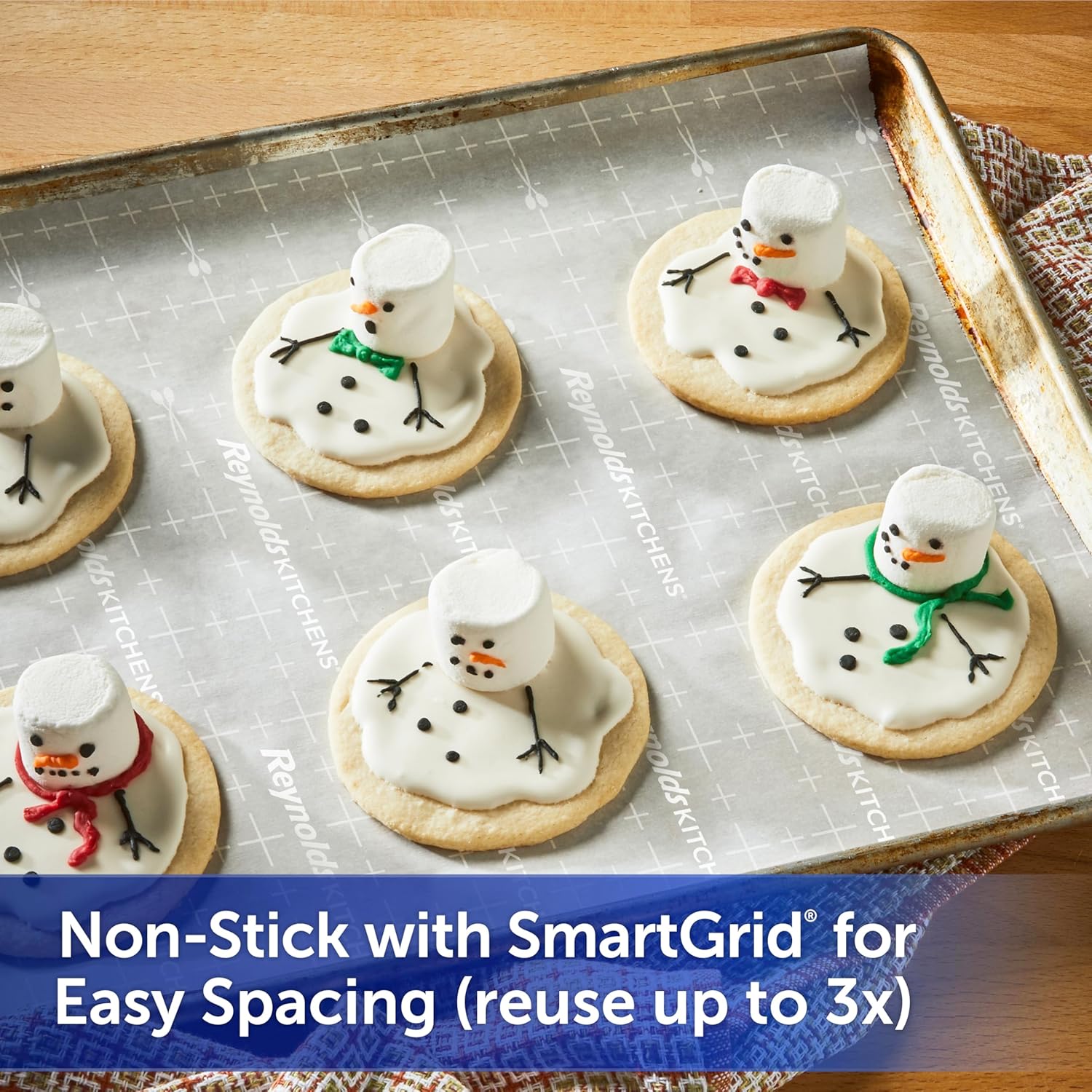 Kitchens Stay Flat Parchment Paper Roll, Non Curling Baking Parchment Paper for Baking and Cooking, Oven Safe up to 425 Degrees, 36 Feet X 15 Inches, 45 Total Sq. Ft.