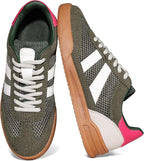 Women's Color-Block Fashion Sneakers | Breathable Slip-On Casual Shoes