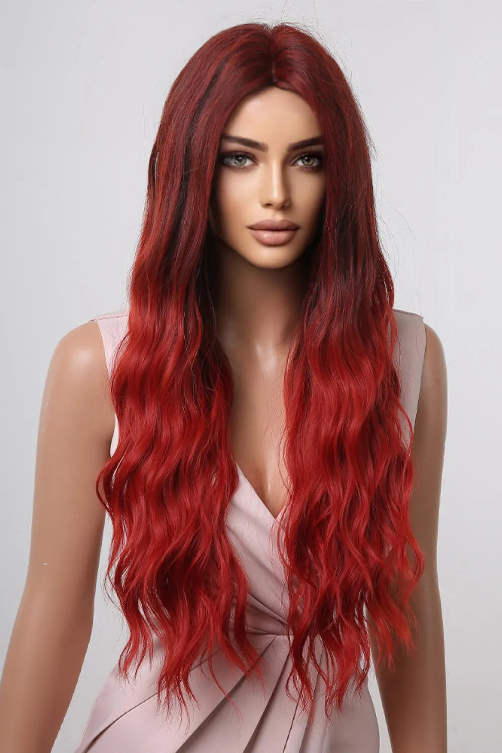 27" Long Wave Synthetic Wig – 13x1 Lace Full-Machine Made | Heat Safe
