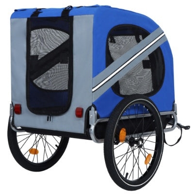 Large Dog Bike Trailer – 120 LB Capacity | All-Terrain Steel Frame Pet Carrier