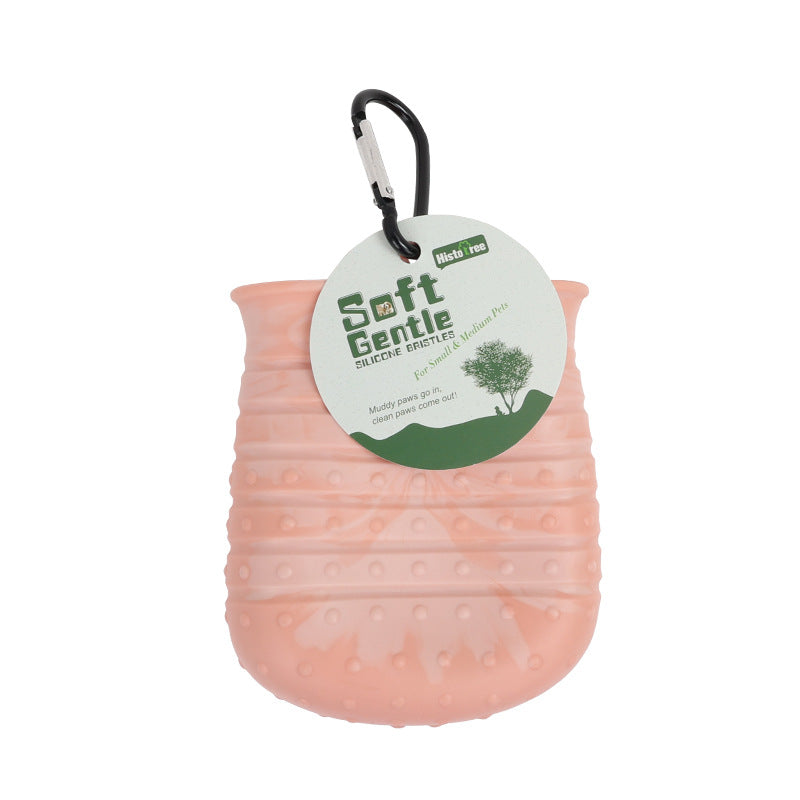 Dog Paw Cleaner Cup - Portable Pet Foot Washer with Soft Silicone Bristles