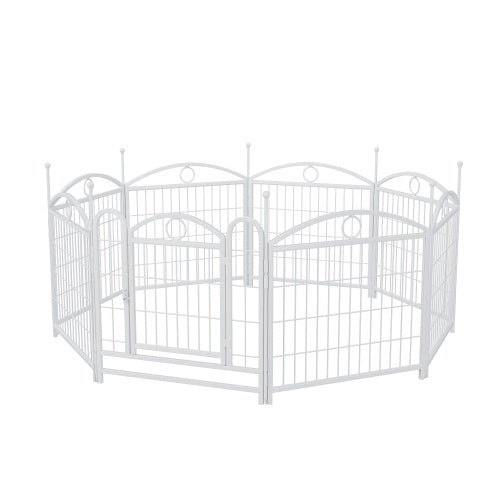 Heavy Duty Dog Playpen – 8-Panel Exercise Pen with Door | 24" Height, Indoor & Outdoor