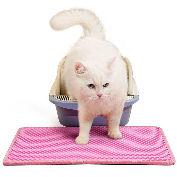 Double Layer Cat Litter Mat – Waterproof, Non-Slip & Scatter Control