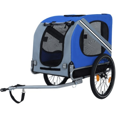 Large Dog Bike Trailer – 120 LB Capacity | All-Terrain Steel Frame Pet Carrier
