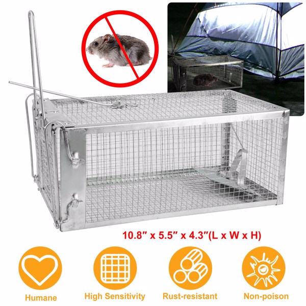 Humane Mouse Trap – Reusable Galvanized Steel Live Catch & Release | Indoor & Outdoor Use