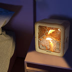 3D Wooden Puzzle Night Light – Love Heart DIY Model Kit | Ambient Desk Lamp for Adults