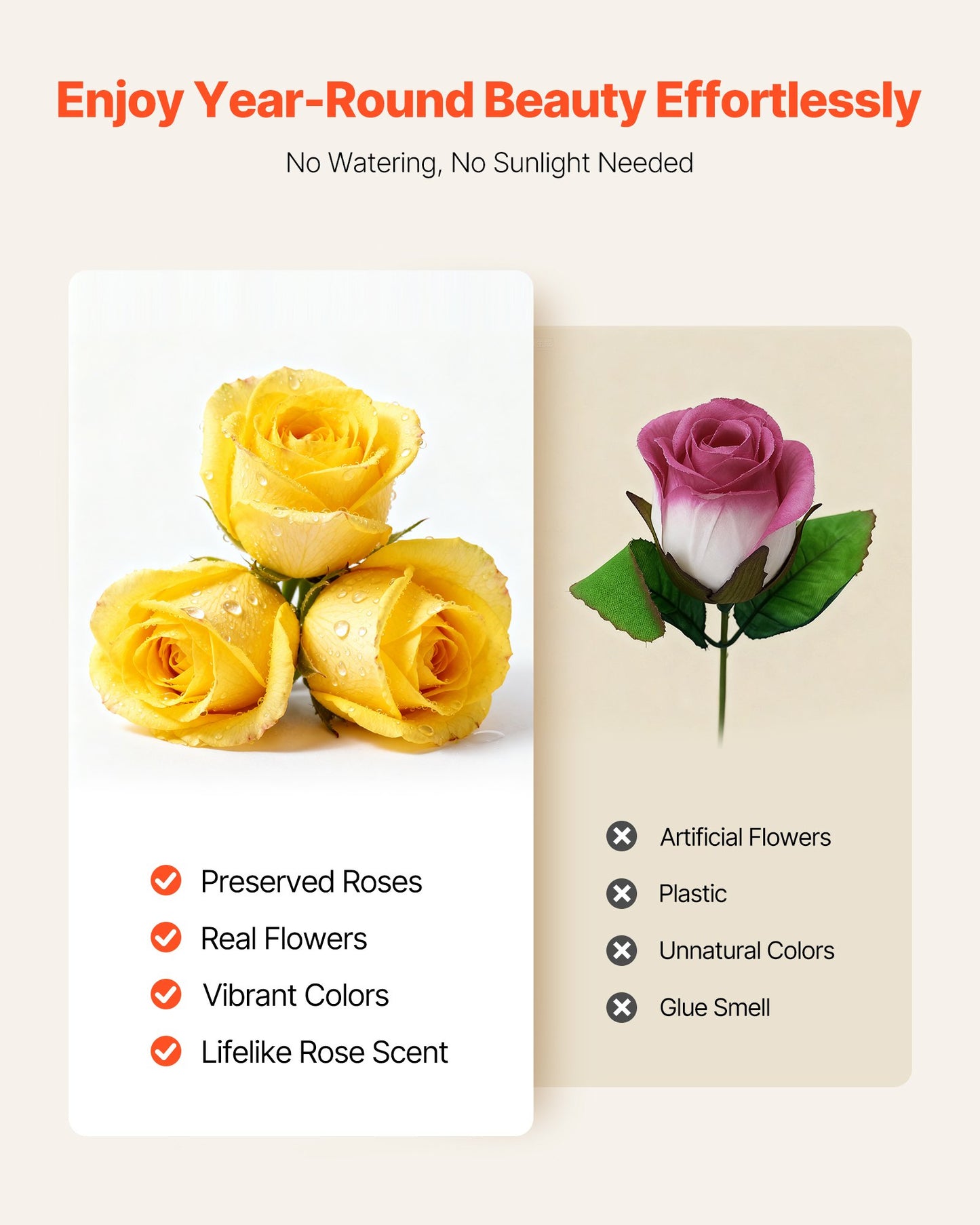 Preserved Roses Heart Box - 27 Real Eternal Roses Gift for Her, Anniversary, Valentine's Day & Birthday