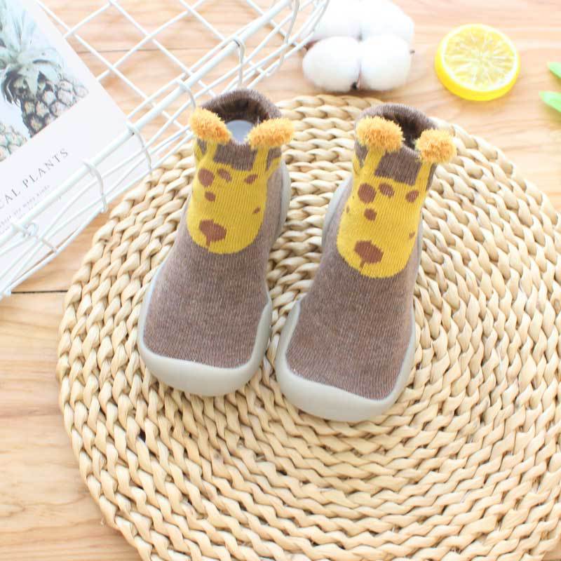 Non-Slip Toddler Floor Socks with Grips - Soft Cotton Baby Shoe Socks