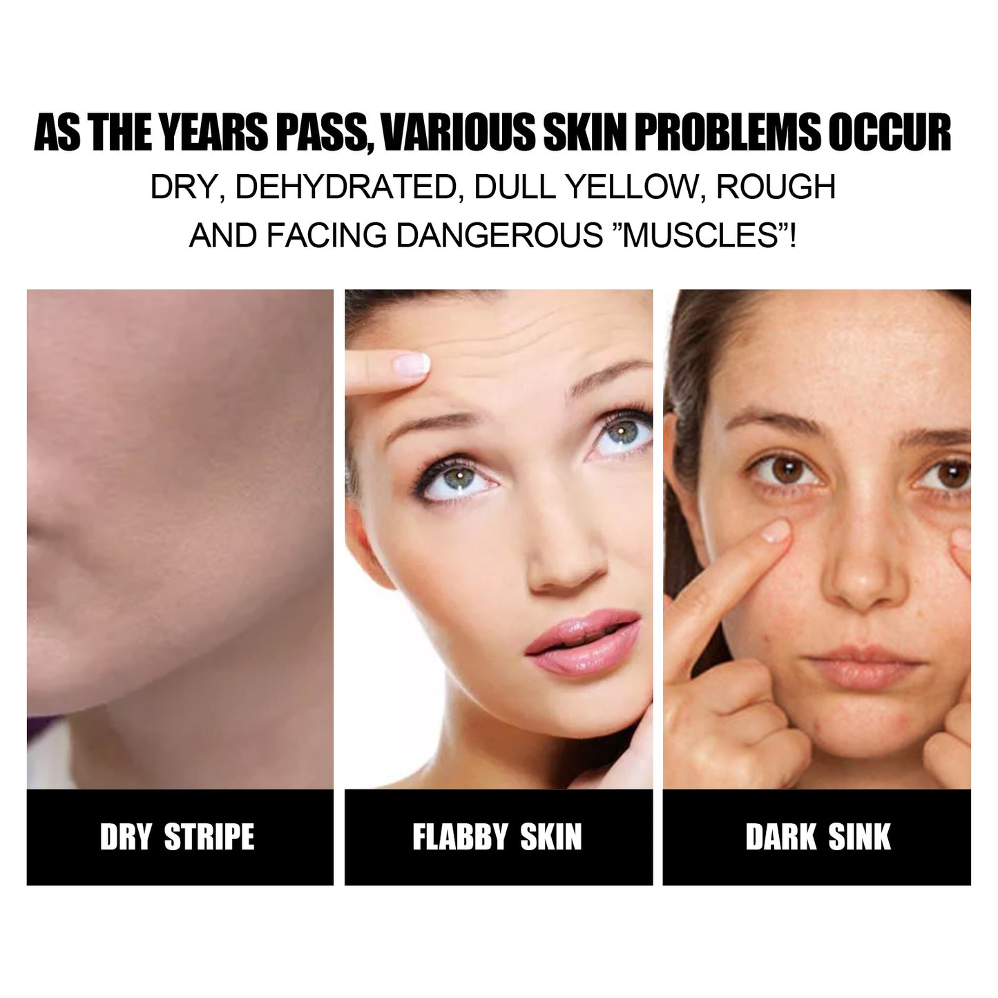 Instant Face Firming Serum | Anti-Aging Wrinkle Reducer with Hyaluronic Acid & Vitamin C