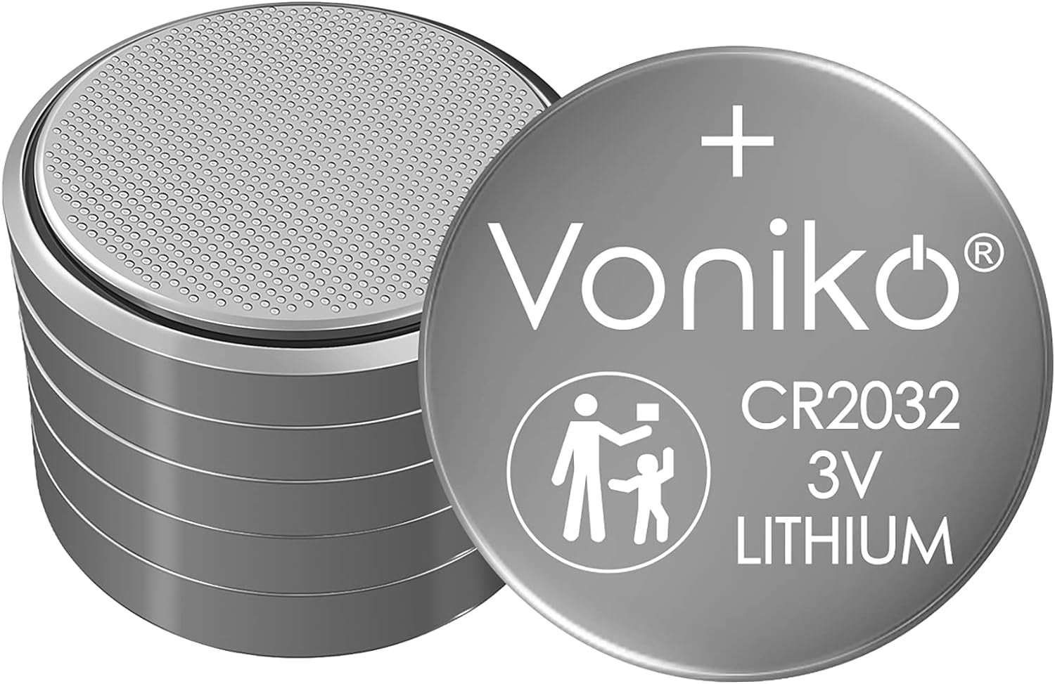 CR2032 3V Lithium Batteries 6 Pack for Child Safety, Compatible with Airtag, Key Fobs, Thermometers, Scales – 7 Years Shelf Life