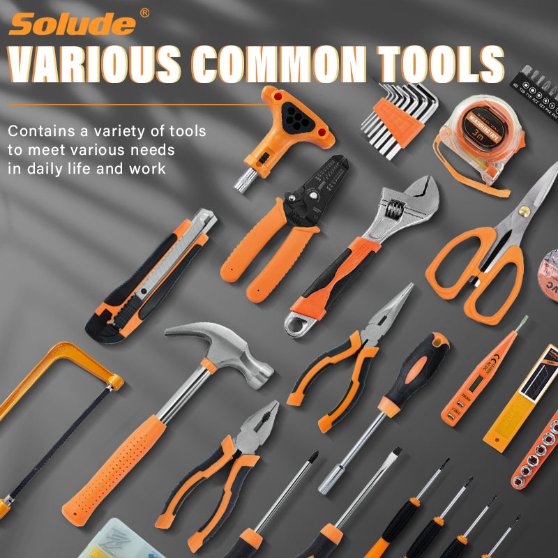 Professional 59-Piece Tool Set - Complete Home Repair Kit with Storage Case