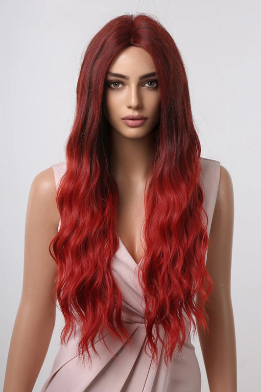 27" Long Wave Synthetic Wig – 13x1 Lace Full-Machine Made | Heat Safe