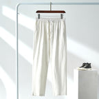 Men's Japanese-Style Linen Casual Pants – Relaxed Straight Leg, Sizes S–5XL