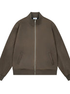 Men's Zip-Up Stretch Jacket – 95% Polyester, 5% Spandex, Full Zip & Pocketed