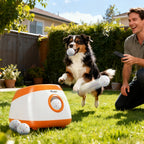 PawHut Automatic Dog Ball Launcher - Rechargeable Fetch Machine for Medium & Large Dogs