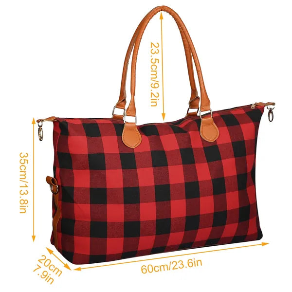 Women's Weekend Travel Duffle Bag - Overnight Tote with Shoulder Straps