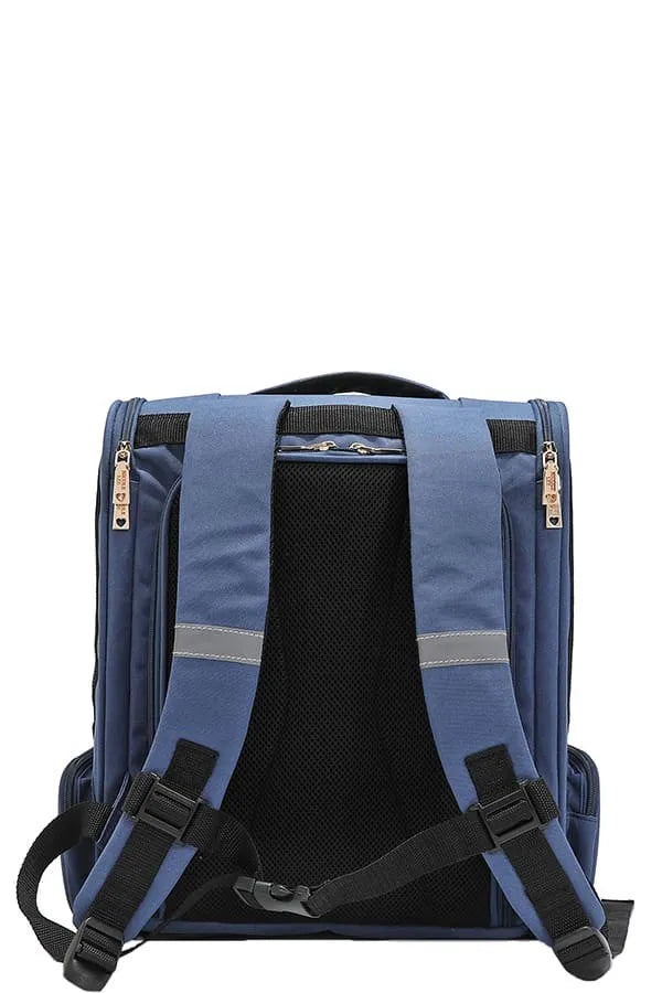 Nicole Lee USA Expandable Pet Carrier Backpack – Travel Bag for Small & Medium Pets